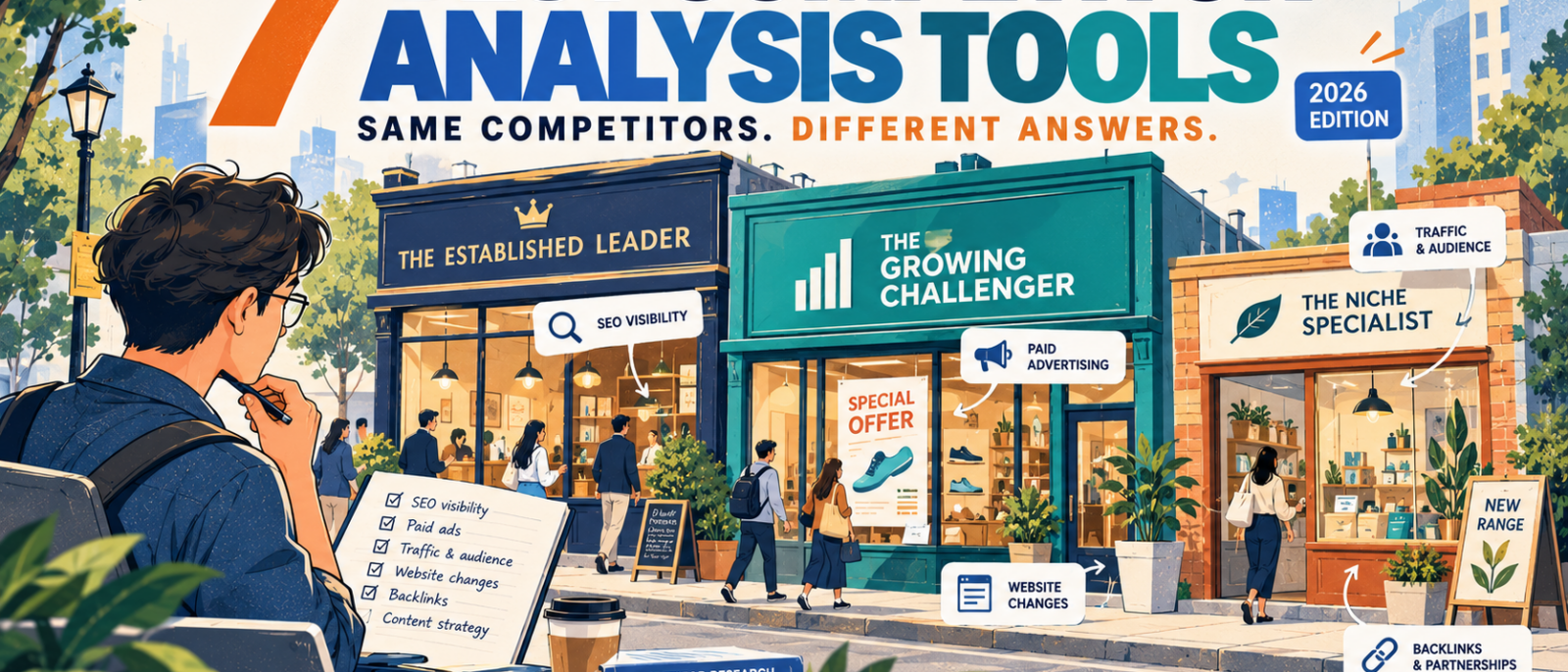 7 Best Competitor Analysis Tools in 2026: Same Competitors, Different Answers