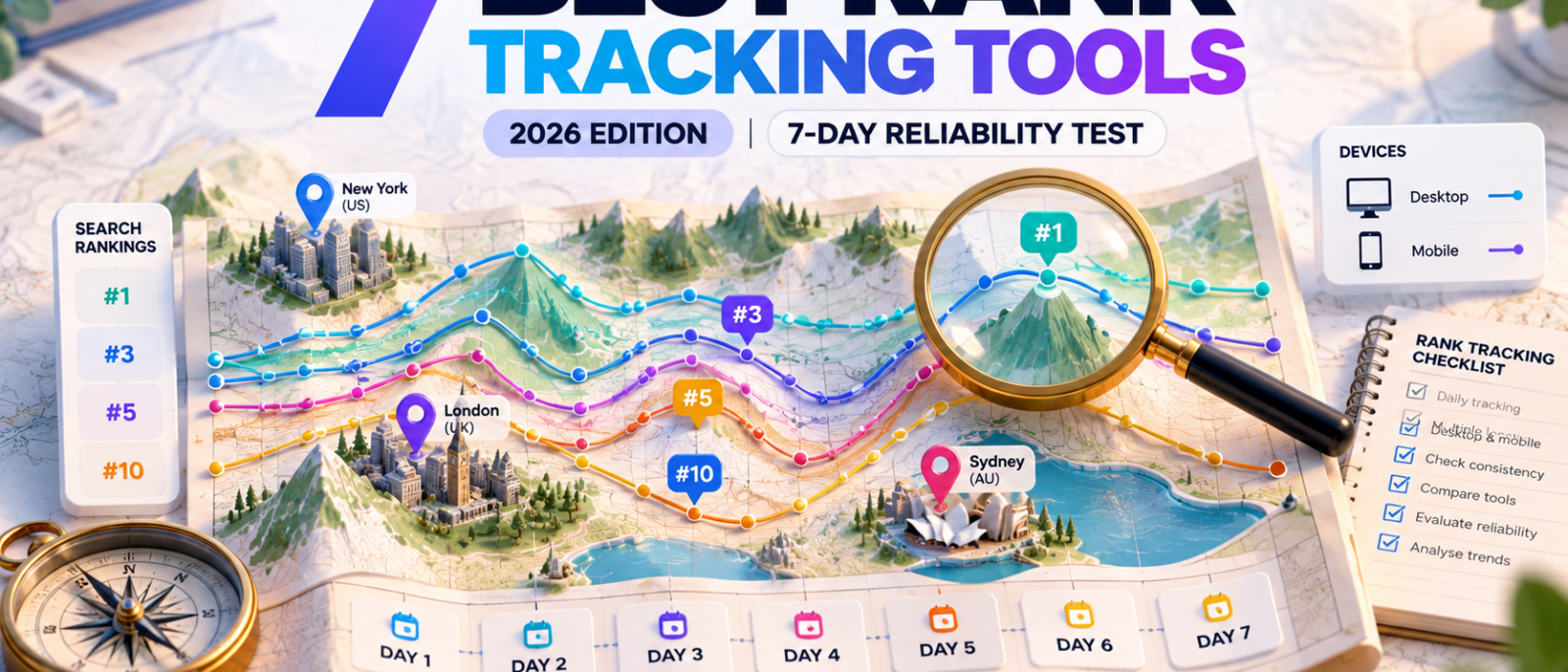 7 Best Rank Tracking Tools in 2026: A 7-Day Reliability Test