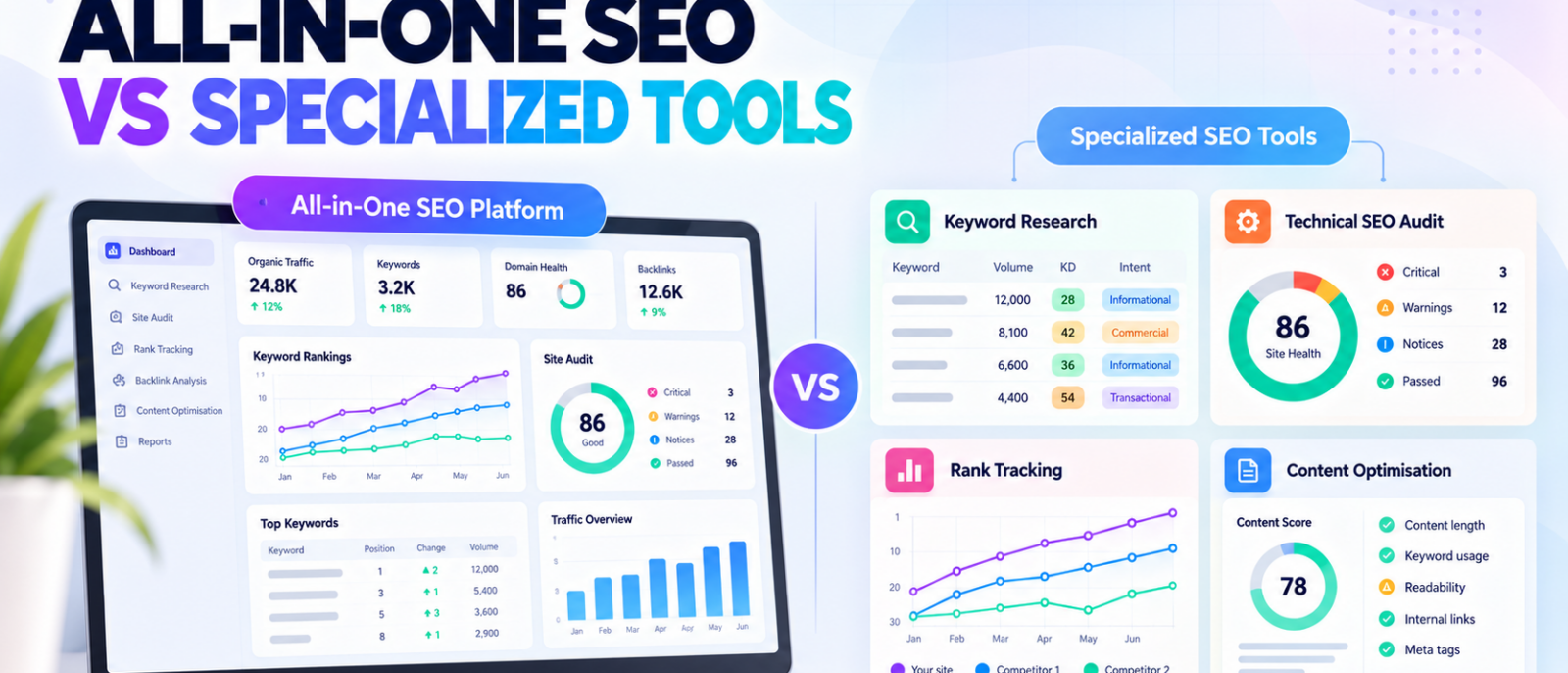 All-in-One SEO Platforms vs Specialized SEO Tools: Which Should You Choose?