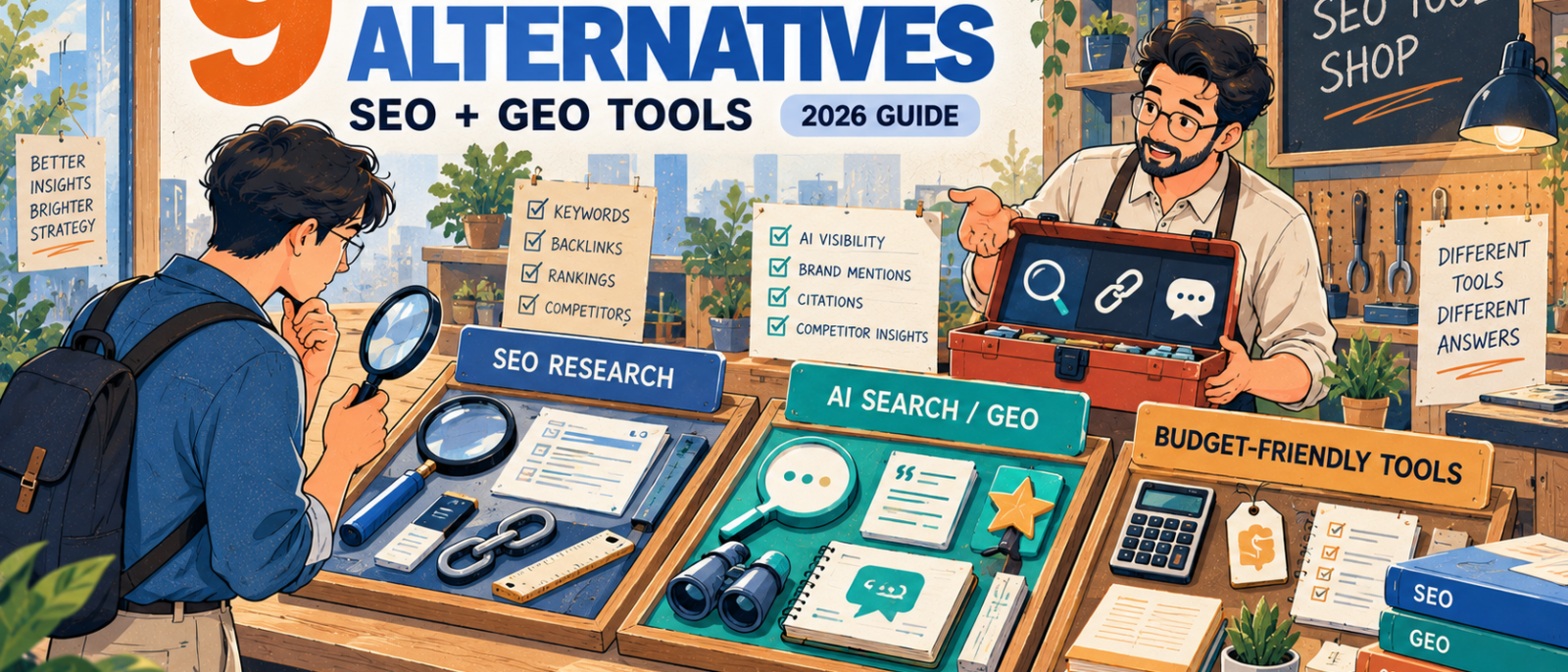 9 Best Ahrefs Alternatives for SEO and GEO in 2026: Free & Paid Options