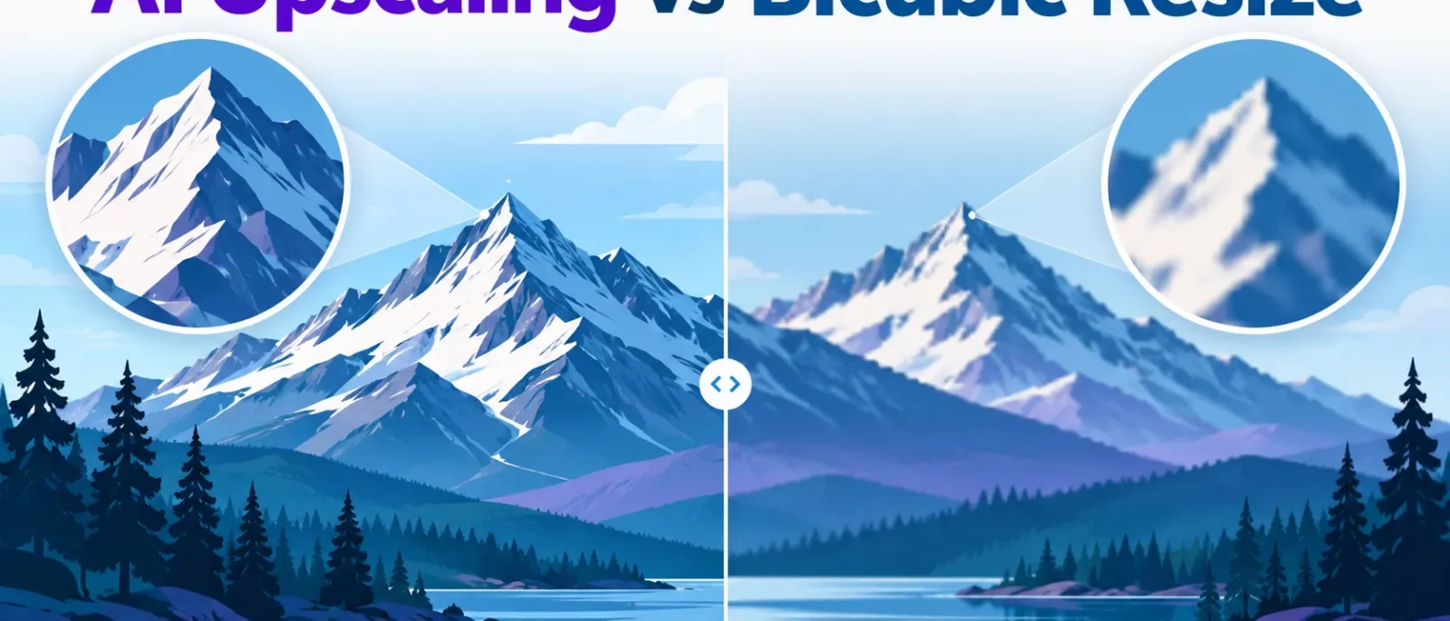 AI Upscaling vs Bicubic Resize: What Changes When You Enlarge an Image