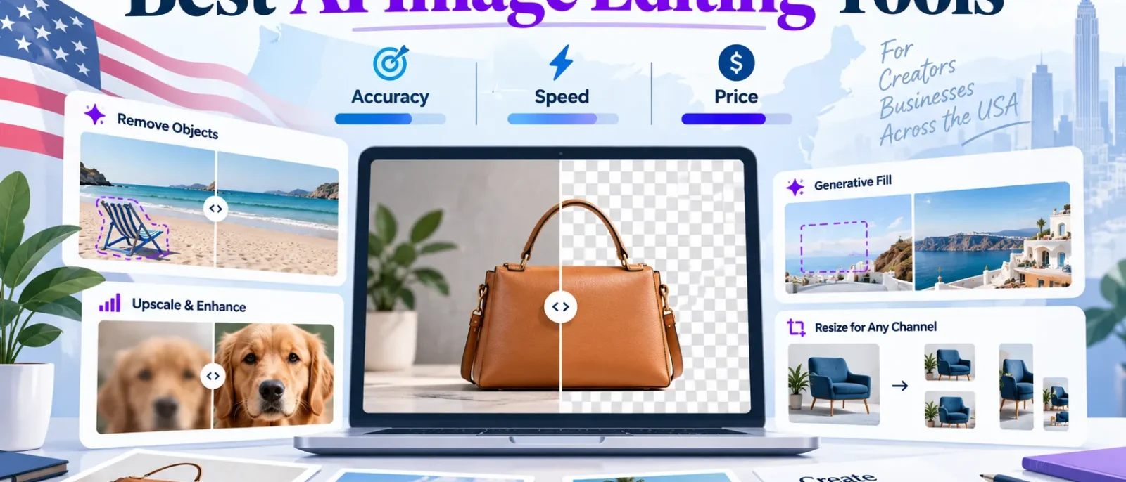 Best AI Image Editing Tools Compared (Accuracy, Speed, Price)