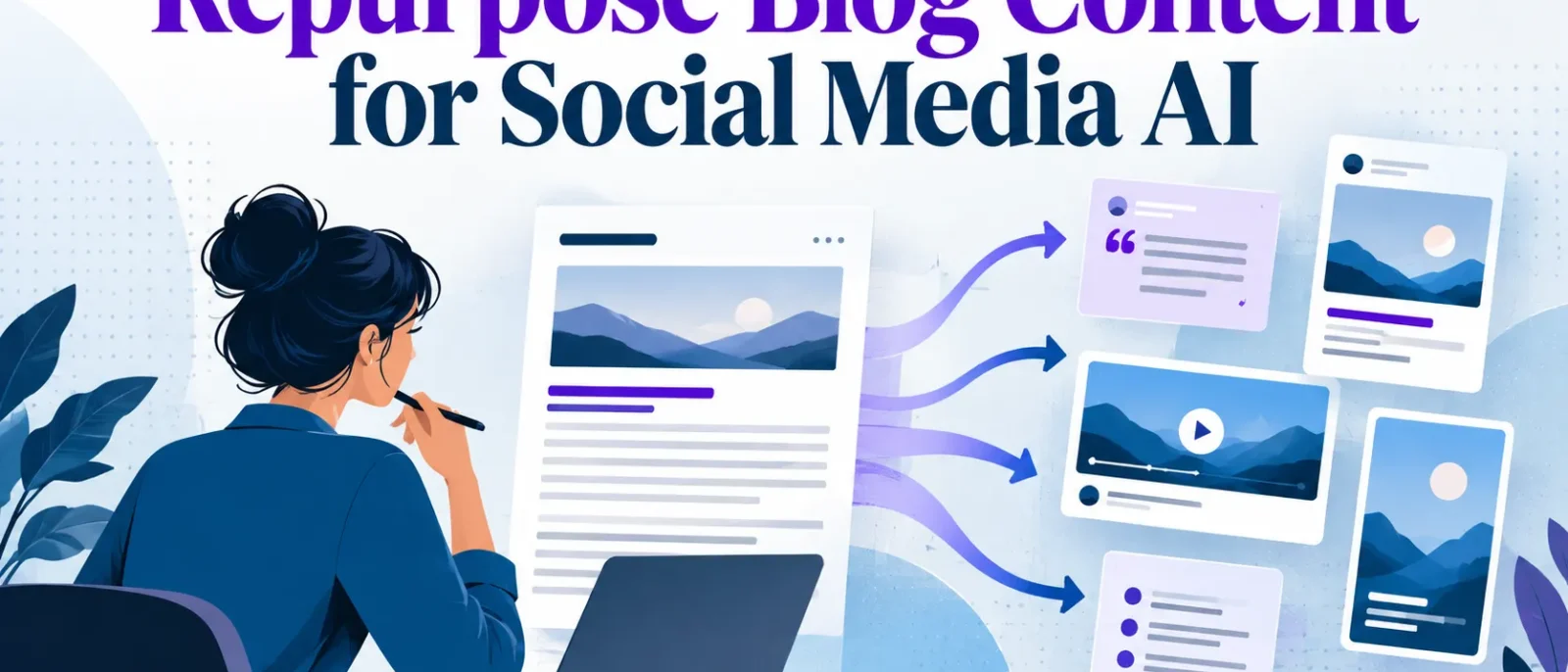 Repurpose Blog Content for Social Media AI: A B2B Workflow for LinkedIn and X